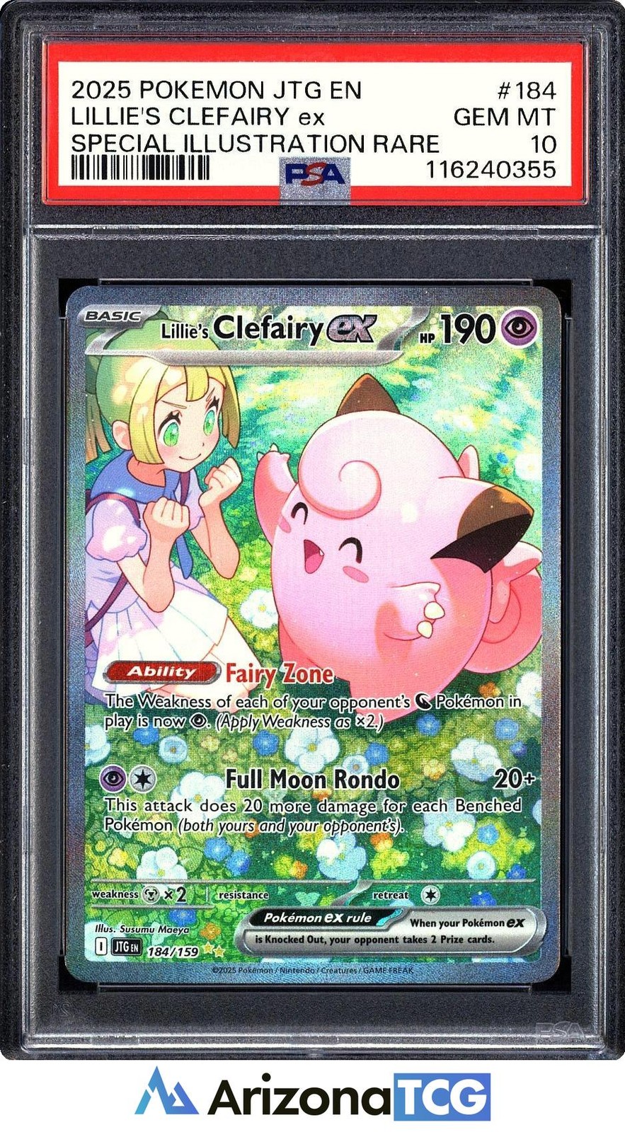 Pokemon 2025 Lillie's Clefairy ex 184/159 SIR Journey Together GEM MINT PSA 10Up to 96% payouts. Accepting consignments now!