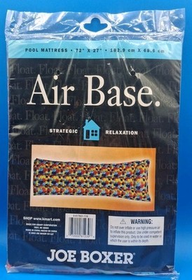 VTG Sealed 2003 Kmart Geometric Joe Boxer Tongue Out Face Y2K Pool Float 72x27 