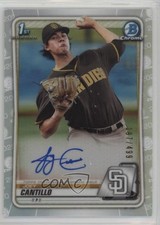 2020 Bowman Chrome Prospects Refractor /499 Joey Cantillo #CPA-JC Auto 0l2q