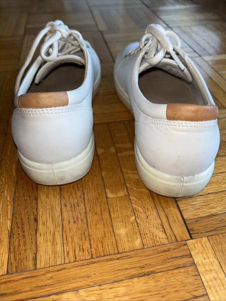 Ecco Soft 7 Shoes Womens Size 7 Leather Low Top Lace Up Comfort Sneakers EU 38 - Image 4 of 4