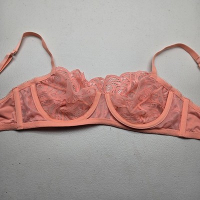 STUDIO 1 LA PERLA Women Bra 32 Pink Underwired Lace Strap Adjustable