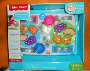 fisher price laugh and learn say please snack set