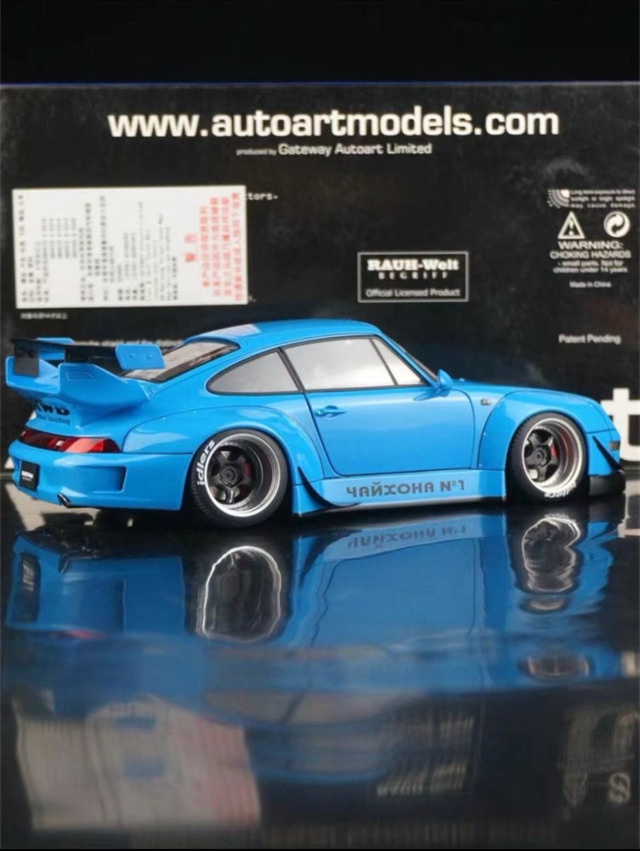ポルシェ 911 (993) RAUH-Welt 　AUTOart RARE* 1/18 AUTOart Porsche 911 RWB 993 Blue | eBay