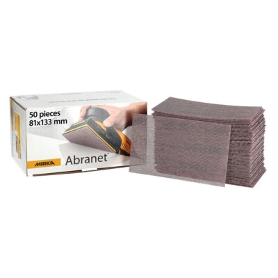 Mirka Schleifblätter Abranet 81 x 133 mm Grip P150 50 Stück 5417805015