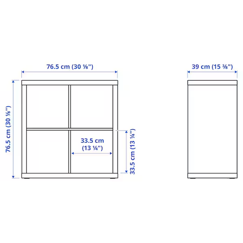 IKEA KALLAX Cube Storage Unit 77x77cm Shelving Bookcase box Display Organizer - Picture 12 of 25