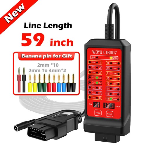 12V 24V Car OBD Breakout Box 16Pin OBD2 Diagnostic Tool with OBD Extension Cable - 第 20/20 張圖片