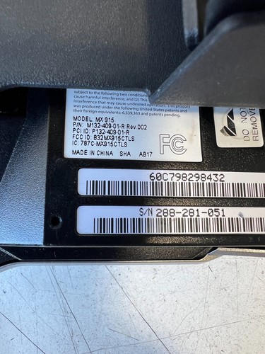Qty 2 Verifone MX925/MX915 Credit Card Terminals - Picture 4 of 6