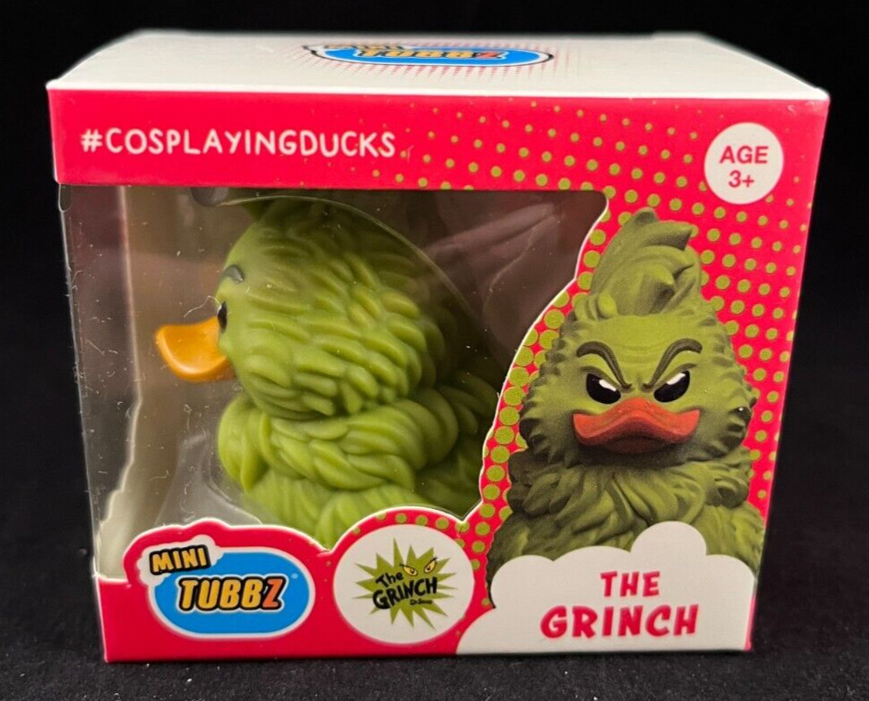Mini Tubbz - The Grinch - Rubber Duck - Approx 2" High
