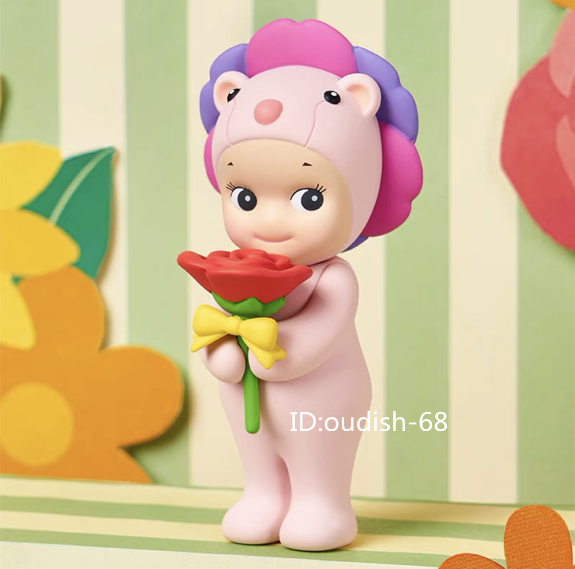Rose Lion Pink - Authentic Sonny Angel 2023 New Flower Gift Mini