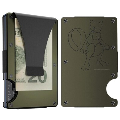 Custom MEWTWO POKE-MON Laser Engraved Wallet - Pick A Wallet Color