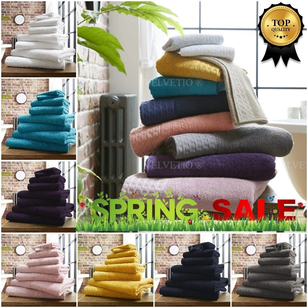 24 PACK TOWEL LUXURY 100% COTTON TOWELS SET SUPER SOFT FACE HAND BATH SHEET