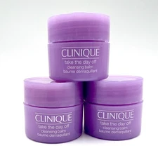 Lot of 3: Clinique Take the Day Off Cleansing Balm 15 ml*3=45ml / 1.5 oz