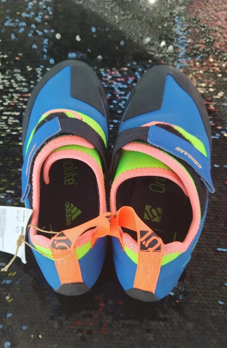 Kirigami Adidas Five Ten Climbing Shoes Blue Black Youth Size 3 eBay