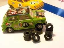Pneus voitures circuit électrique JOUEF R5 ou Mini, 2 paires AV + 2 paires AR