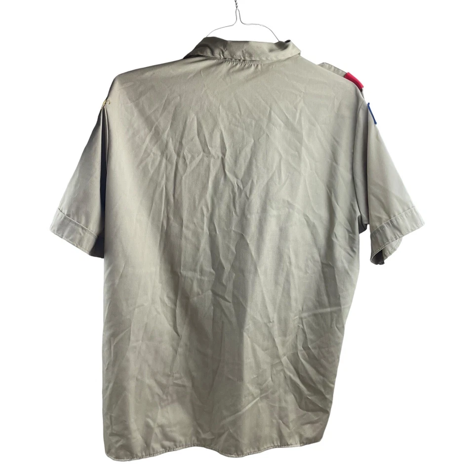 Vintage Boy Scouts Of America Mens XL Official Shirt BSA Khaki Made In USA - Image 2 of 4
