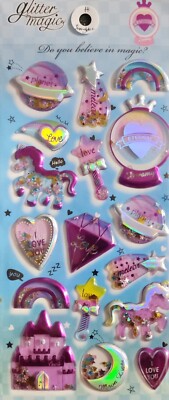 Glitter Magic Shaker Glitter Sticker Set - Last One - H. SNOWGLOBE