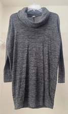 Old Navy Womens Gray Long Sleeve Soft & Fuzzy Cowl Neck Sweater Tunic Size XS