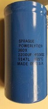  N SPRAGUE - Aluminum Electrolytic Capac. - Screw Terminal 2200uF 450 VDC B7 