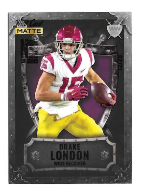 2022 Wild Card Matte National Weekend Warrior WWN-11 Drake London Purple 12/25