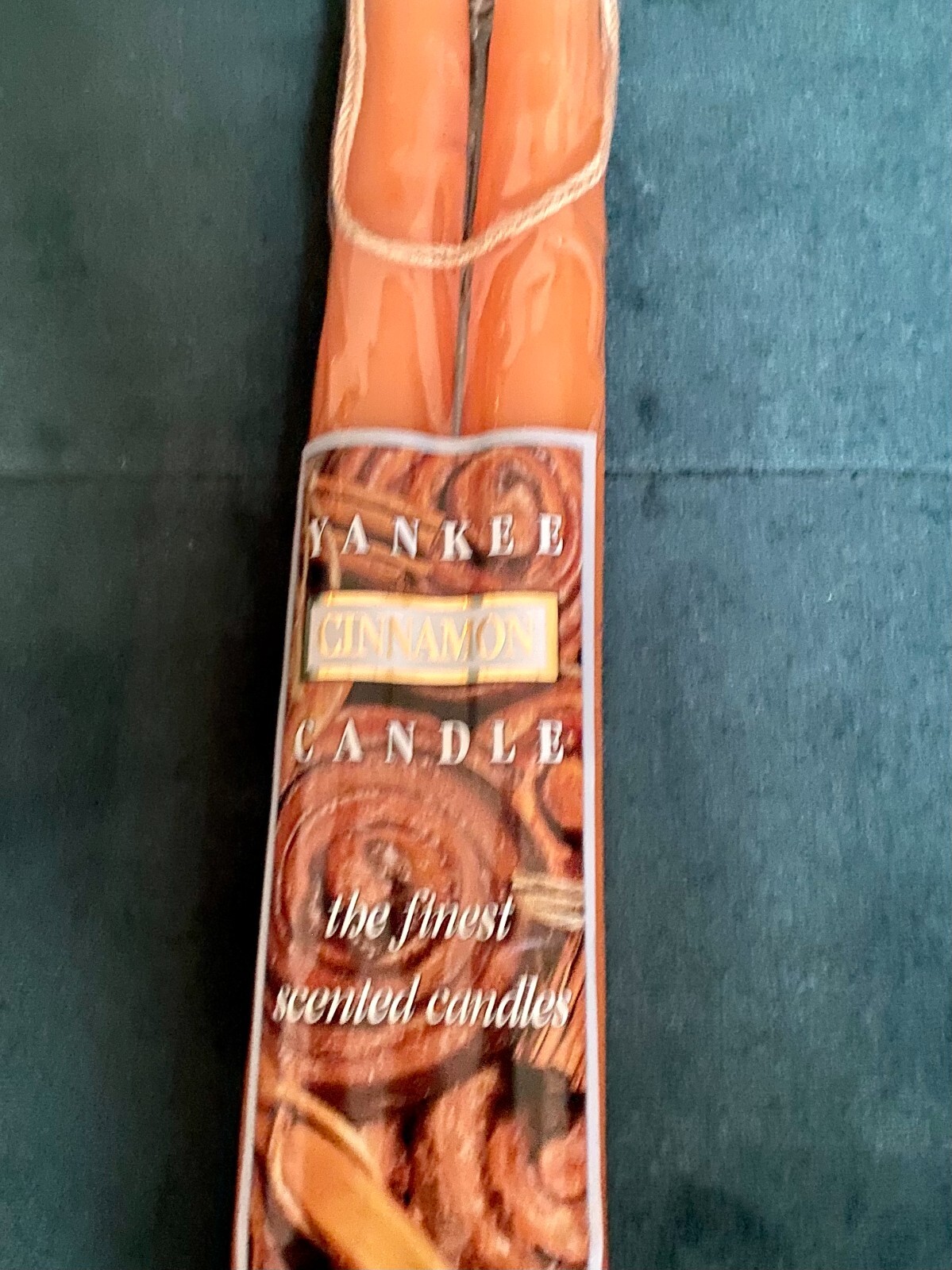Vintage Yankee Candle 12" taper candles Cinnamon 2 pack NOS eBay