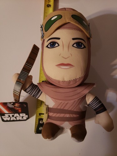 NEW Disney Star Wars Force Awakens Rey Plush Big Head 7" - 第 1/5 張圖片