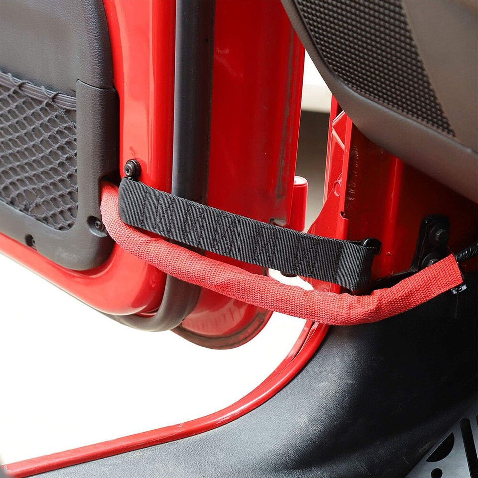 2 x Adjustable Door Limiting Check Straps fit for Jeep Wrangler CJ YJ ...