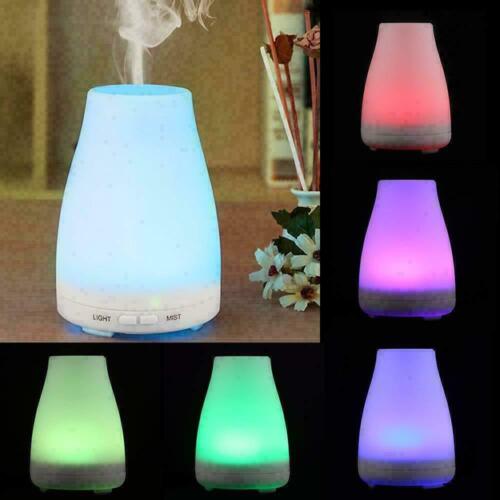 100ml Essential Oil Diffuser Humidifier Aromatherapy Ultrasonic 7 LED Aroma Mist - Picture 4 of 7