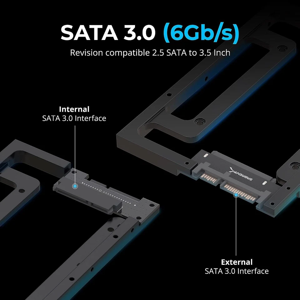 SABRENT 2.5" SSD & SATA to Desktop 3.5" SATA Bay Converter Kit (BK-PCBS) Foto 3 de 4