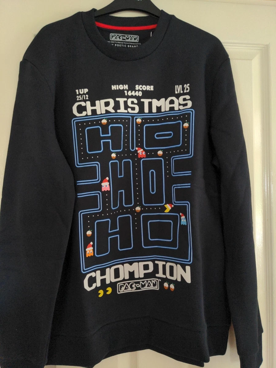 Men s Next Pac Man Christmas Sweatshirt Jumper Size Large New