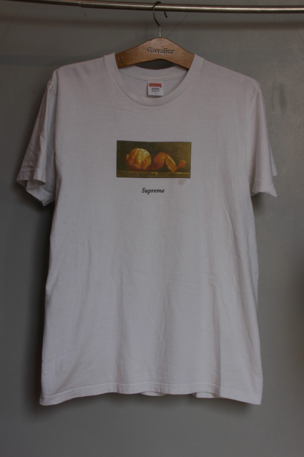 Купить SUPREME ORANGE PEEL TEE SHIRT 