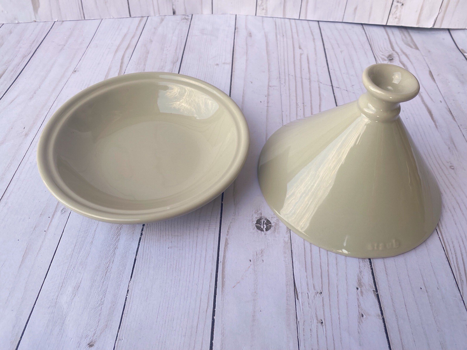 Staub Tagine Moroccan Ceramic Glazed Beige Tan eBay