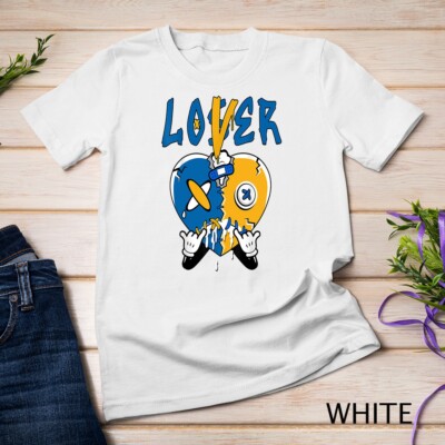 Loser Lover Heart Dripping Dunk Low Blue Yellow Matching Unisex T-shirt
