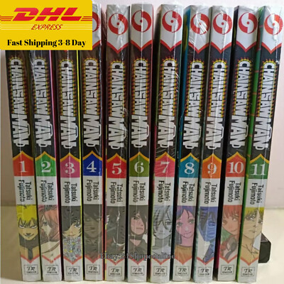 とまりん様　英語版　チェンソーマン　1-17 Chainsaw Man Manga Set Vol.1-17 English Version Comic Books New