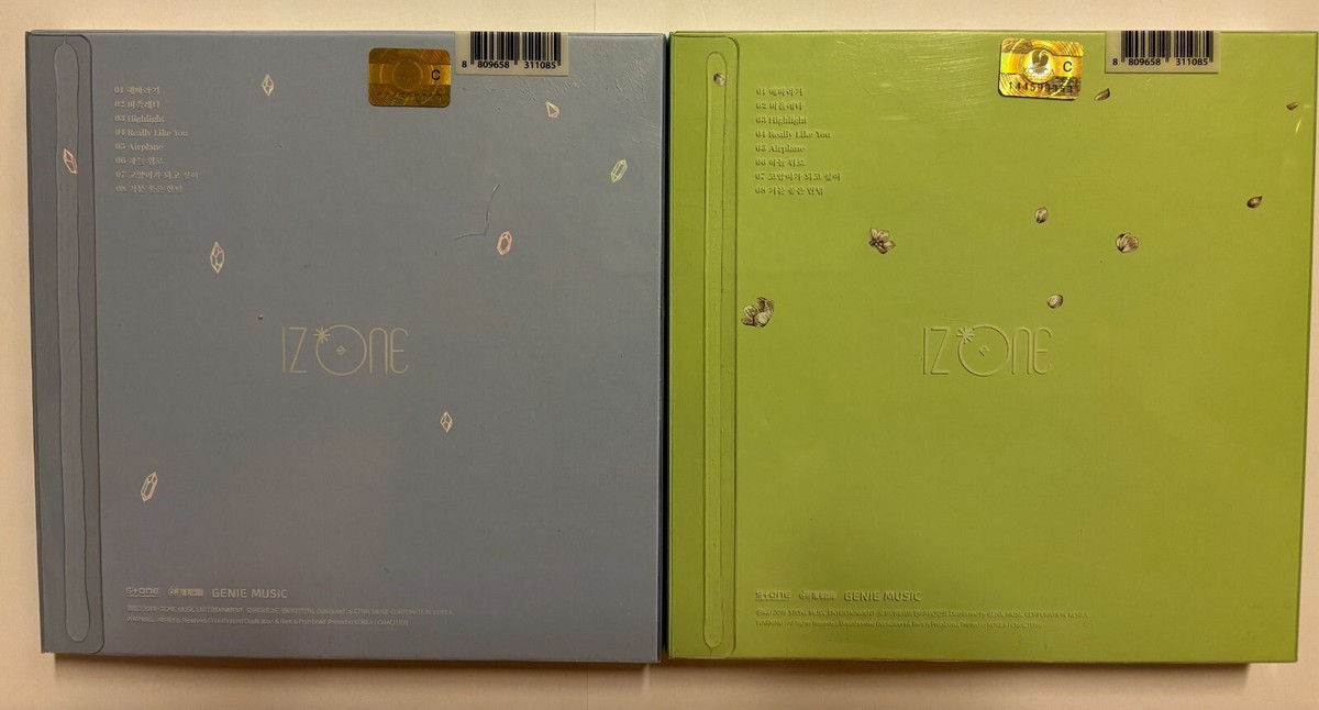 IZ*ONE [HEART*IZ] Chaewon Autographed Signed Album Both Set