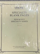 SCOTT SPECIALTY  SERIES BLANK PAGES ACC110