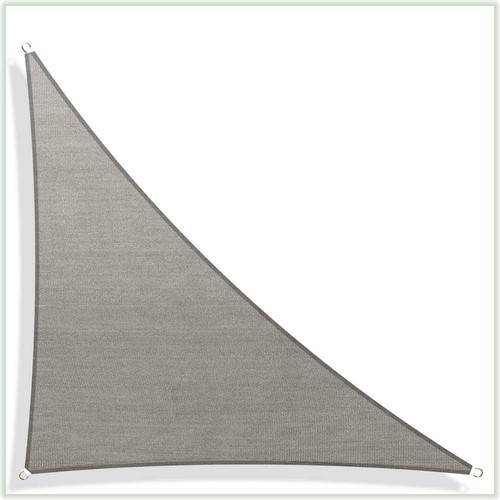 COLOURTREE Right Triangle Sun Shade Sail Screen Canopy 18'x 18' x 25.5' Grey