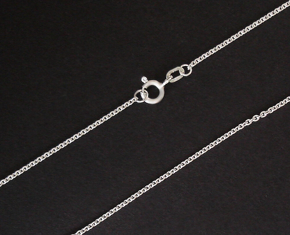 Collana Argento ad Ancora Sterling 925 1 MM 2 Lunghezza 38 -60 CM Molto Stabile - Immagine 2 di 4