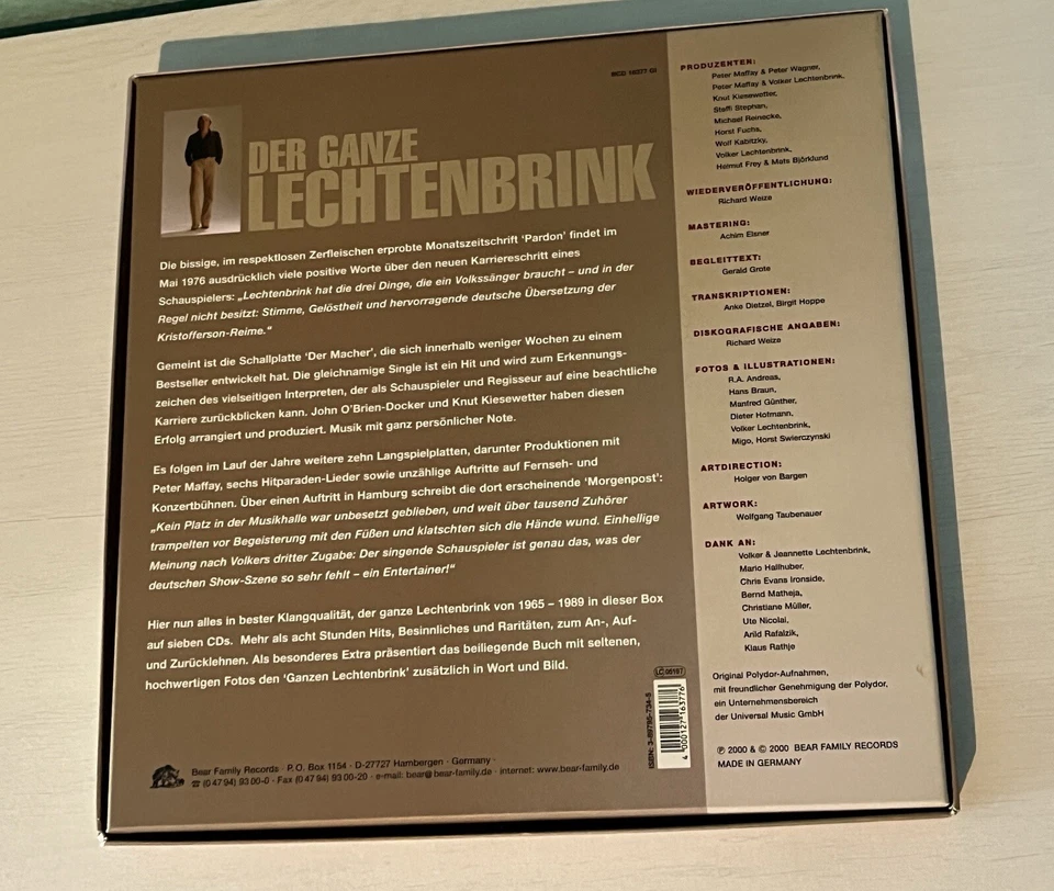 Der Ganze Lechtenbrink Bear Family Deluxe Box Set 7 CD Box - Bild 2 von 4