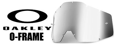 Goggle Shop Chrome Mirror Silver Ersatzglas Oakley O Frame 2000 Motocross
