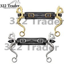 Dragon Hackamore Pferdesäche mit Leder - Gold Silber - Qualität