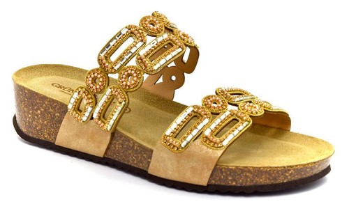 GRUNLAND ANIN CB2528 70 CIPRIA Ciabatte Gioiello Donna Estive Zeppa Sughero  Casa | eBay