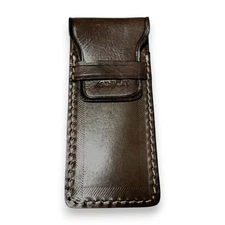 Vegetable Tanned Leather Tuck Flap EDC Pocket Knife, Tool Pouch, 6 in x 3 in