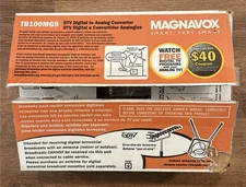 Magnavox TB100MG9 DTV Digital To Analog Converter Box With Remote New In Box
