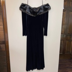 Fur Trim Dress | eBay