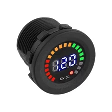 DC 12V Universal Car Motorcycle Boat LED Digital Voltmeter Panel Volt Meter 1896