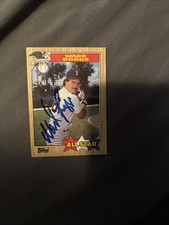 1987 TOPPS ALL STAR WADE BOGGS AUTOGRAPH SIGNED AUTO #608 BOSTON RED SOX
