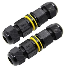 Junction Box Outdoor Waterproof IP68 Electrical Cable Connector 2 Way M20 Plu...