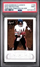 2009 DONRUSS CLASSICS TIMELESS TRIBUTES-SILVER #148 WALTER PAYTON 67/100 PSA 9