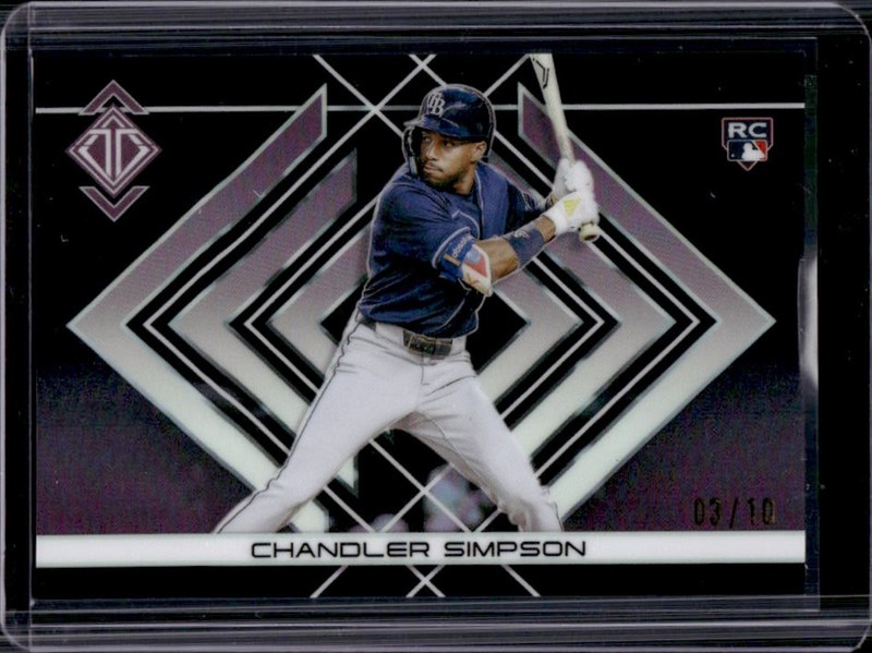 2025 Topps Transcendent Chandler Simpson Icons Chrome Variation RC Black #/10
