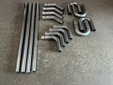 Universal 16 Pc 2.25 Exhaust Tubing Kit With Straight U Bend Pipes Diy System Universal 16 Pc 2.25 Exhaust Tubing Kit With Straight U Bend Pipes Diy System